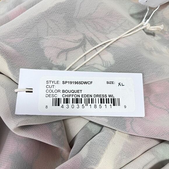 Rachel Pally Dress Women 1X Floral Maxi Flowy Garden Party Coquette Boho NEW - Picture 8 of 15